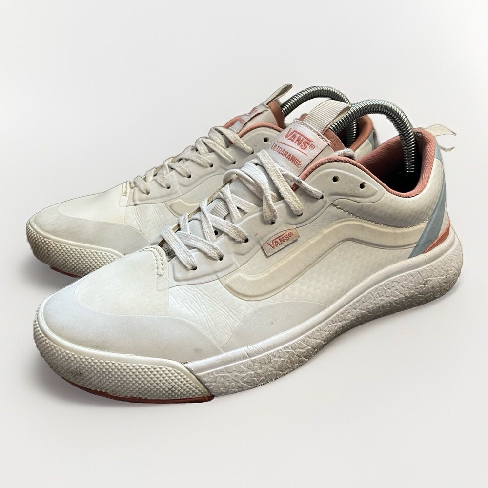 VANS UltraRange EXO Sneaker - Women’s 9/ Men’s 7.5- White, Blue, and Orange